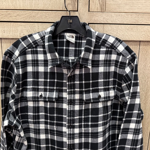 The North Face Plaid Flannel Shirt, Size XL - Picture 2 of 13